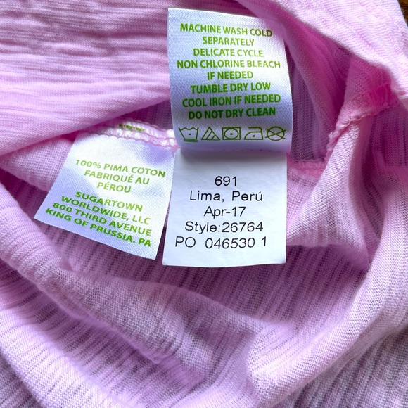 Lilly Pulitzer “Gone Coconuts” Candy Pink Tank, Slub 100% Pima Cotton- Med- EUC - Picture 17 of 17